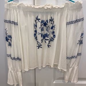 OFF THE SHOULDER AMERICAN EAGLE